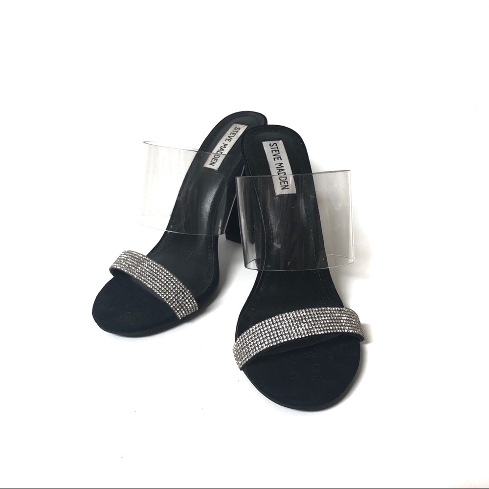 Steve Madden rhinestone mules